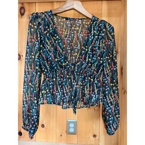 Nanamacs Boutique Floral Top Sz SMALL BOHO Soul, Western Energy